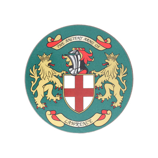 Coat Of Arms Coasters Lawrence - Heritage Of Scotland - LAWRENCE