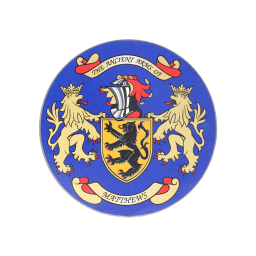 Coat Of Arms Coasters Matthews - Heritage Of Scotland - MATTHEWS
