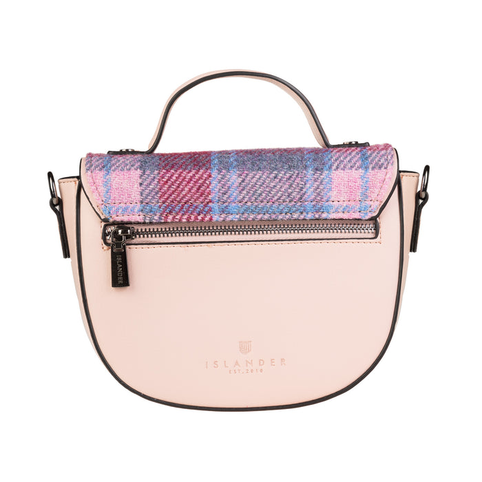 Cobble Satchel Pink Blue Tartan - Heritage Of Scotland - PINK BLUE TARTAN