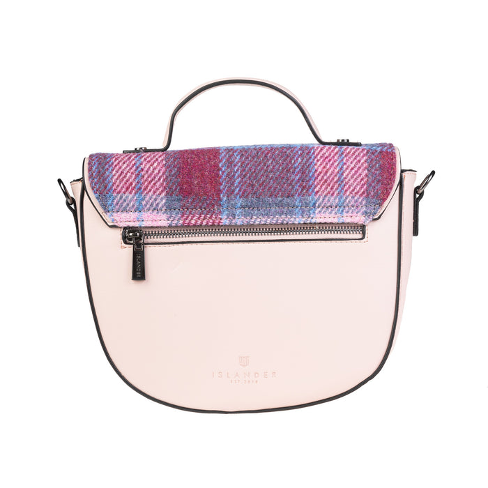 Cobble Satchel Pink Blue Tartan - Heritage Of Scotland - PINK BLUE TARTAN