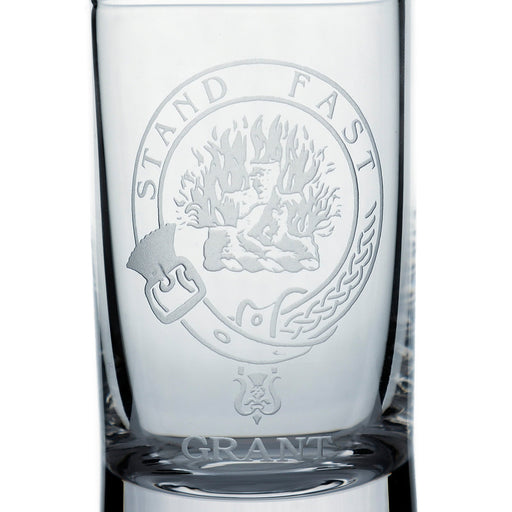Collins Crystal Clan Shot Glass Grant - Heritage Of Scotland - GRANT