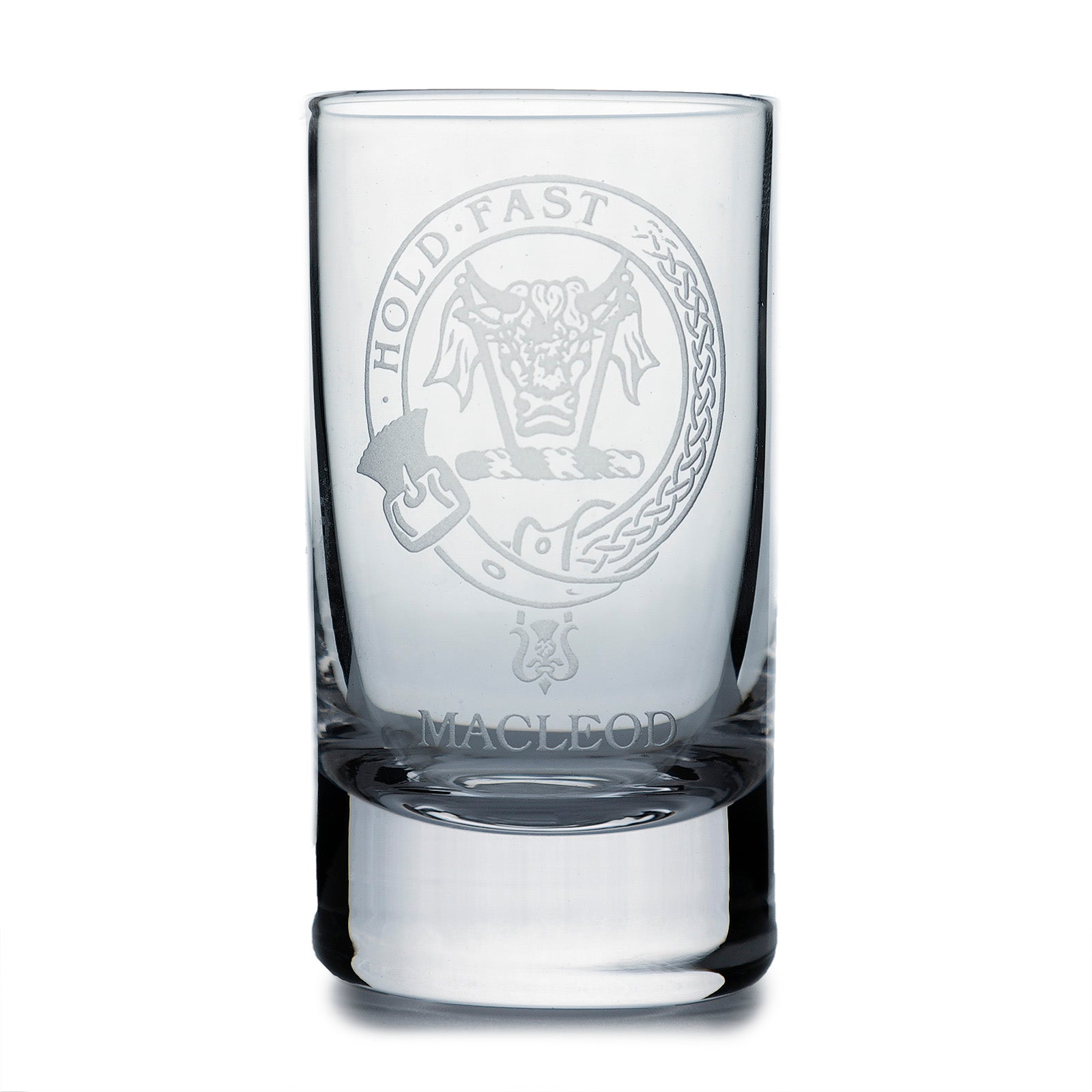 Collins Crystal Clan Shot Glass Macleod - Heritage Of Scotland - MACLEOD