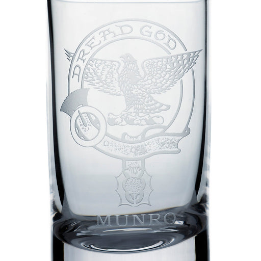 Collins Crystal Clan Shot Glass Munro - Heritage Of Scotland - MUNRO