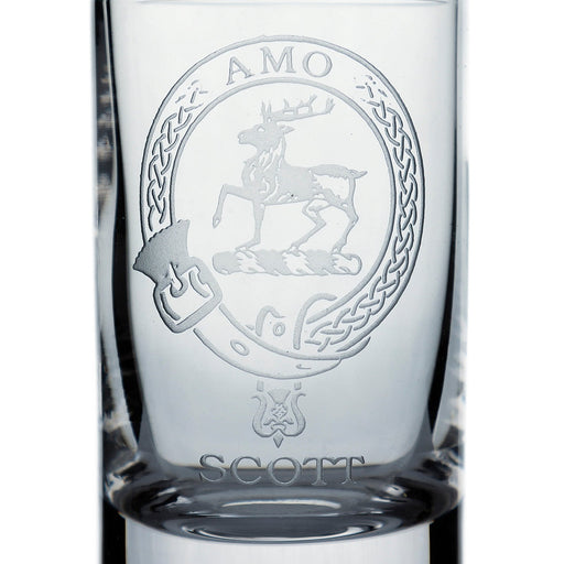 Collins Crystal Clan Shot Glass Scott - Heritage Of Scotland - SCOTT