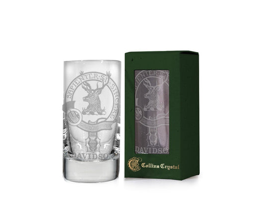 Collins Crystal Clan Shot Glass Wallace - Heritage Of Scotland - WALLACE
