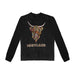 Colourful Highland Cow Embroidered Sweat - Heritage Of Scotland - BLACK
