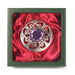 Culloden Plaid Brooch Light Amethyst - Heritage Of Scotland - LIGHT AMETHYST