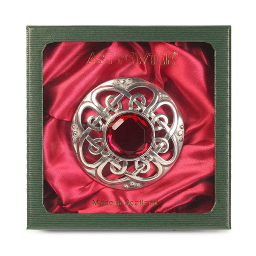 Culloden Plaid Brooch Red - Heritage Of Scotland - RED