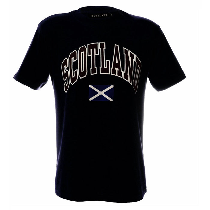 (D) Scotland Harvard Print T/Shirt Light Navy - Heritage Of Scotland - LIGHT NAVY