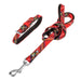 Dog Collar And Lead Set Tartan Bw - Size S Stewart Royal - Heritage Of Scotland - STEWART ROYAL