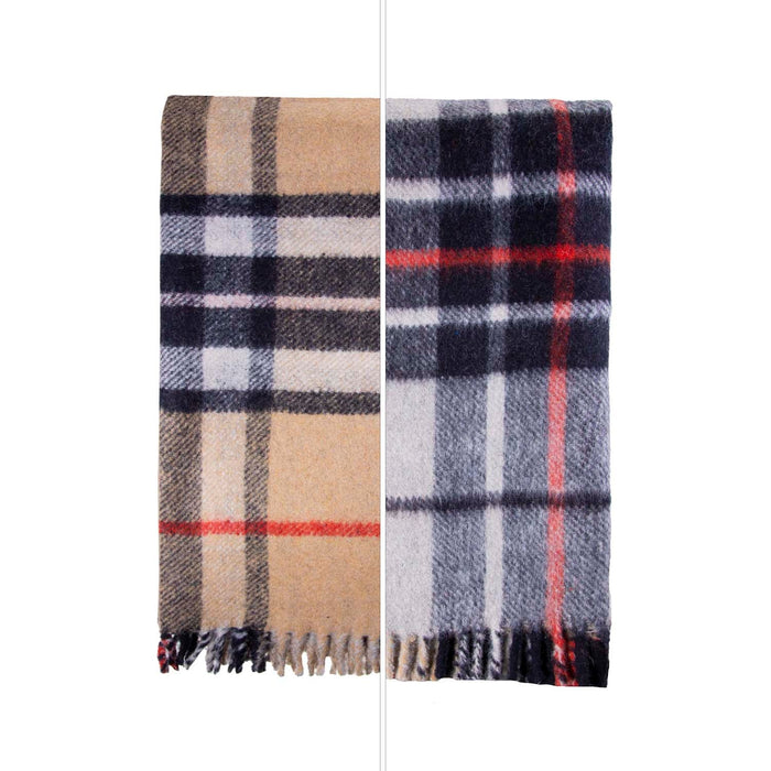 Double Shade Blanket - Heritage Of Scotland - Thomson Camel/Thomson Grey