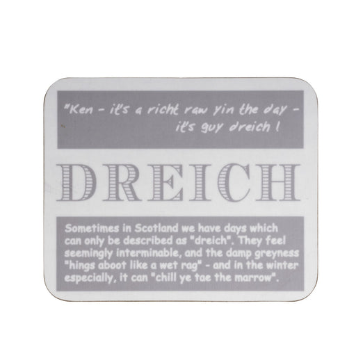 Dreich Dialect Coaster - Heritage Of Scotland - NA