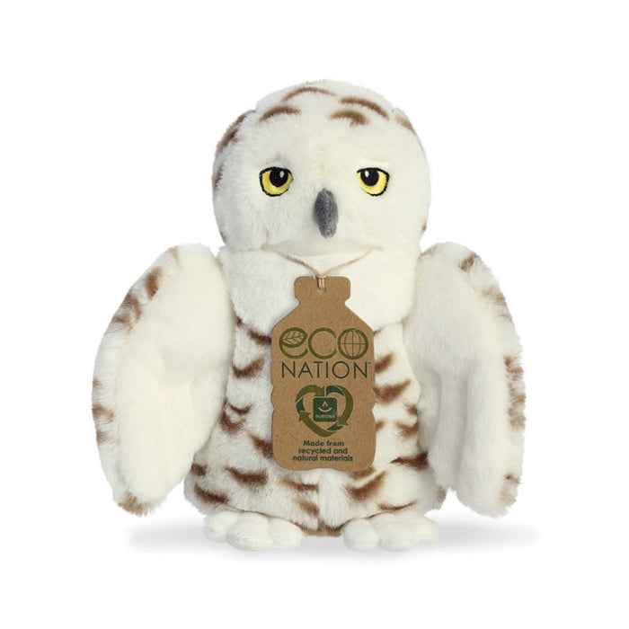 Eco Nation Snowy Owl Soft Toy 8In - Heritage Of Scotland - NA