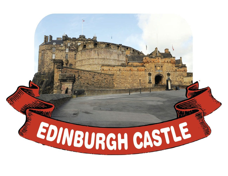 Edin Castle Resin Magnet - Heritage Of Scotland - NA