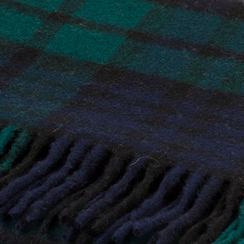Edinburgh 100% Cashmere Wide Scarf Black Watch - Heritage Of Scotland - BLACK WATCH