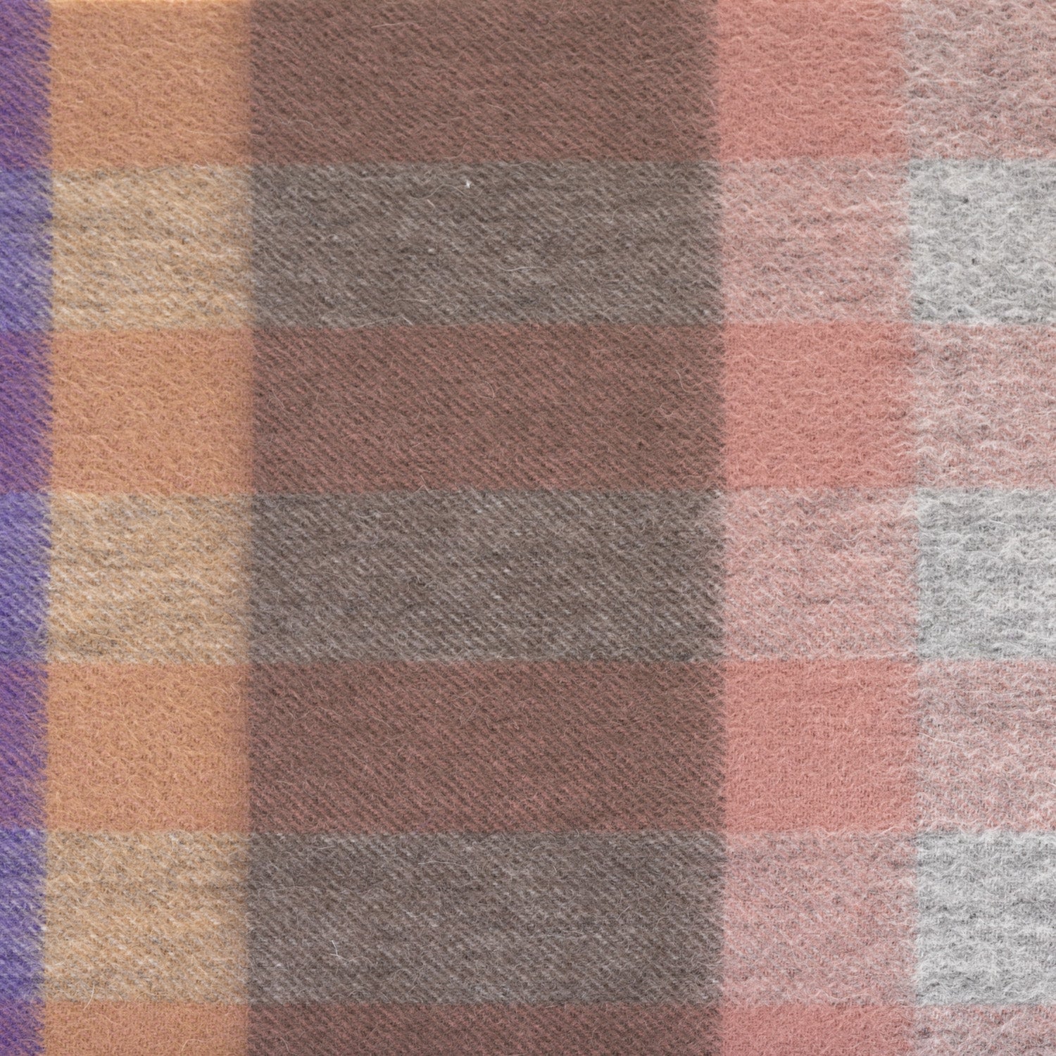Edinburgh 100% Lambswool Scarf Giant Chequer Dark Pink And Purple 2468 - Heritage Of Scotland - GIANT CHEQUER DARK PINK AND PURPLE 2468