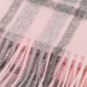 Edinburgh 100% Lambswool Scarf Henold - Lt Pink/Derby Grey - Heritage Of Scotland - HENOLD - LT PINK/DERBY GREY