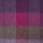 Edinburgh 100% Lambswool Scarf Mixed Check - Heather/Pink - Heritage Of Scotland - MIXED CHECK - HEATHER/PINK