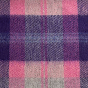 Edinburgh 100% Lambswool Tartan Scarf Baird Check Fuschia - Heritage Of Scotland - BAIRD CHECK FUSCHIA