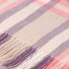 Edinburgh 100% Lambswool Tartan Scarf Deco Check Peony - Heritage Of Scotland - DECO CHECK PEONY