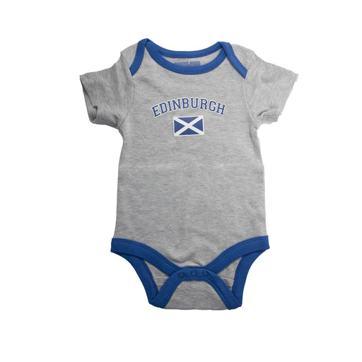 Edinburgh Babygrow - Heritage Of Scotland - GREY MARL/BLUE