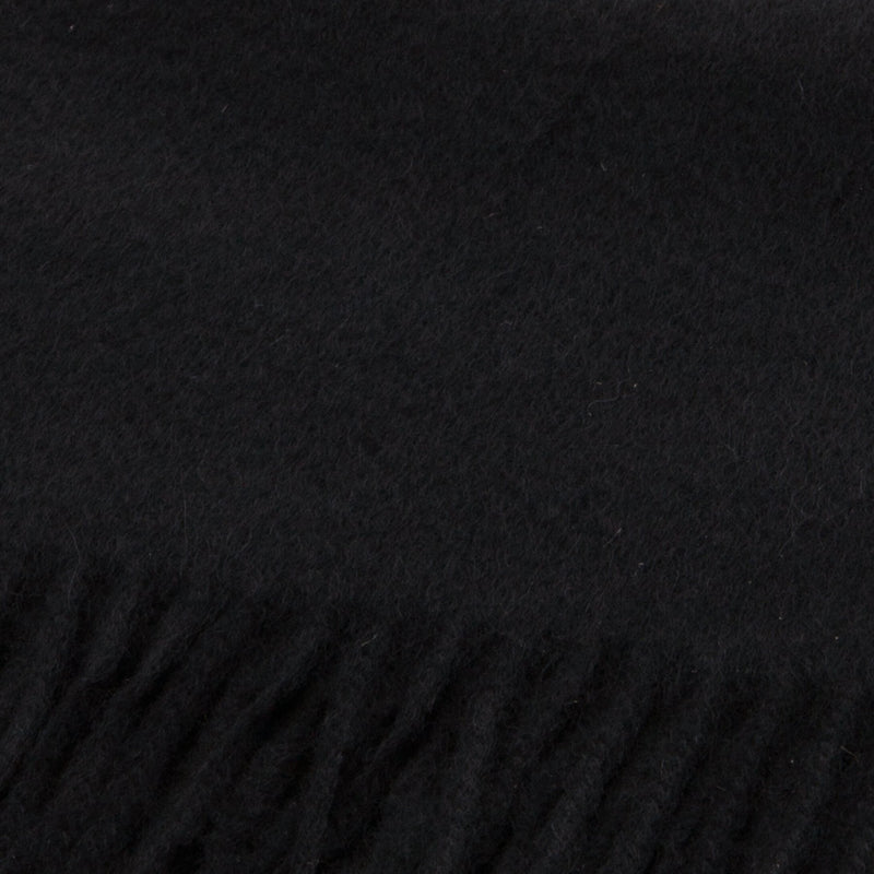 Edinburgh Cashmere Scarf Black - Heritage Of Scotland - BLACK