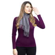 Edinburgh Cashmere Scarf Charcoal - Heritage Of Scotland - CHARCOAL