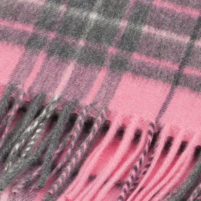 Edinburgh Cashmere Scarf Gresham/Pink-Derby - Heritage Of Scotland - GRESHAM/PINK-DERBY