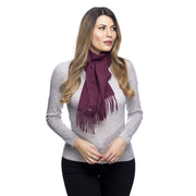 Edinburgh Cashmere Scarf Passion Wine - Heritage Of Scotland - PASSION WINE