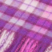 Edinburgh Cashmere Scarf Winter Check - Purple/Pink - Heritage Of Scotland - WINTER CHECK - PURPLE/PINK