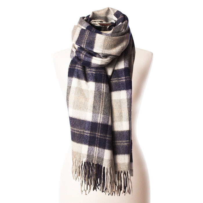 Edinburgh Cashmere Stole Bannockbane Silver - Heritage Of Scotland - BANNOCKBANE SILVER