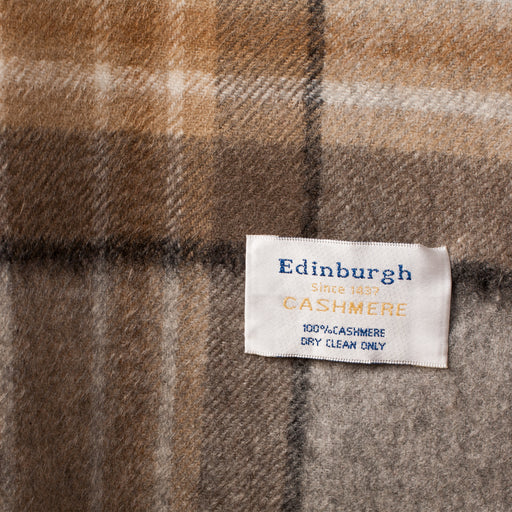 Edinburgh Cashmere Stole Mackellar Natural - Heritage Of Scotland - MACKELLAR NATURAL