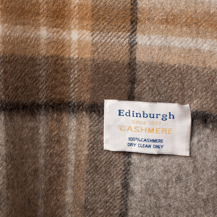 Edinburgh Cashmere Stole Mackellar Natural - Heritage Of Scotland - MACKELLAR NATURAL