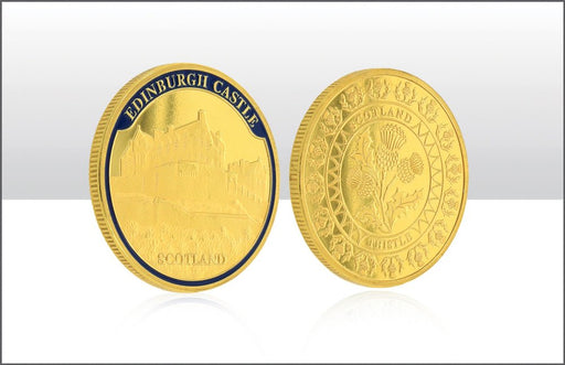 Edinburgh Castle 40Mm Gold Coin - Heritage Of Scotland - NA