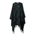 Edinburgh Lambswool Long Tartan Cape Black Watch - Heritage Of Scotland - BLACK WATCH