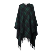 Edinburgh Lambswool Long Tartan Cape Black Watch - Heritage Of Scotland - BLACK WATCH