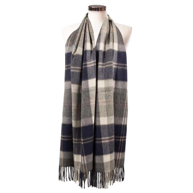 Edinburgh Lambswool Stole Bannockbane Silver - Heritage Of Scotland - BANNOCKBANE SILVER