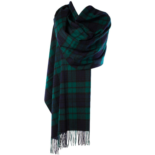 Edinburgh Lambswool Stole Black Watch - Heritage Of Scotland - BLACK WATCH