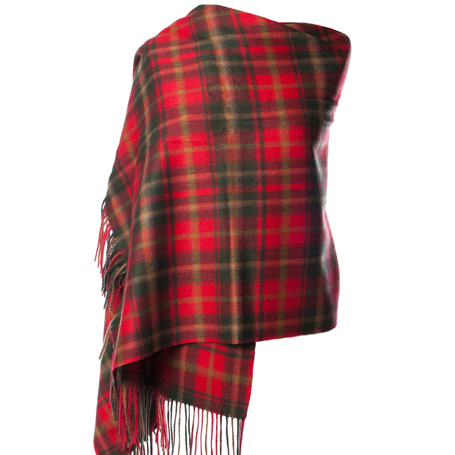 Edinburgh Lambswool Stole Dark Maple - Heritage Of Scotland - DARK MAPLE