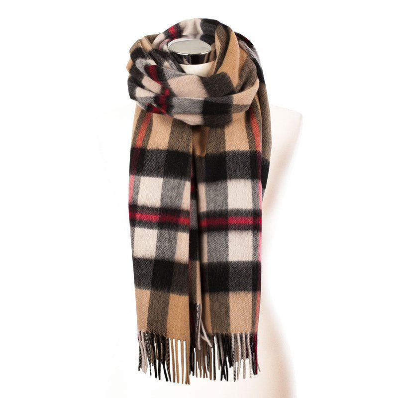 Edinburgh Lambswool Stole Exploded Thomson Camel - Heritage Of Scotland - EXPLODED THOMSON CAMEL