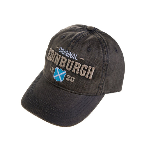 Edinburgh Vintage Shield Cap Grey - Heritage Of Scotland - GREY