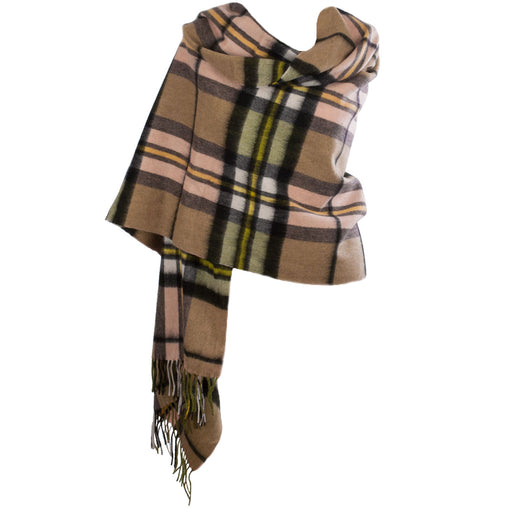 Edinburgh Wide Lambswool Stole Sherwood Gold B - Heritage Of Scotland - SHERWOOD GOLD B