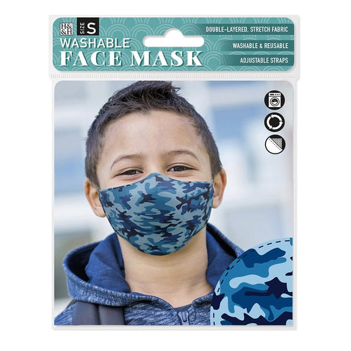Face Masks Blue Camouflage - Heritage Of Scotland - BLUE CAMOUFLAGE