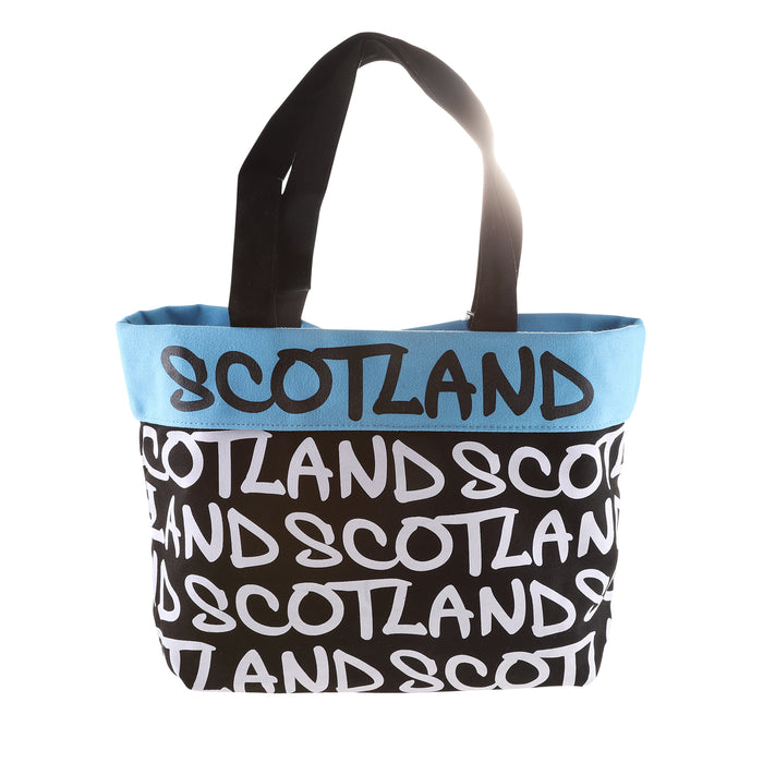 Faith Hand Bag Scotland - Heritage Of Scotland - BLACK/WHITE/BLUE