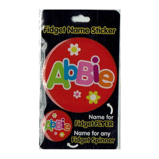 Fidget Flyer Name Stickers Abbie - Heritage Of Scotland - ABBIE