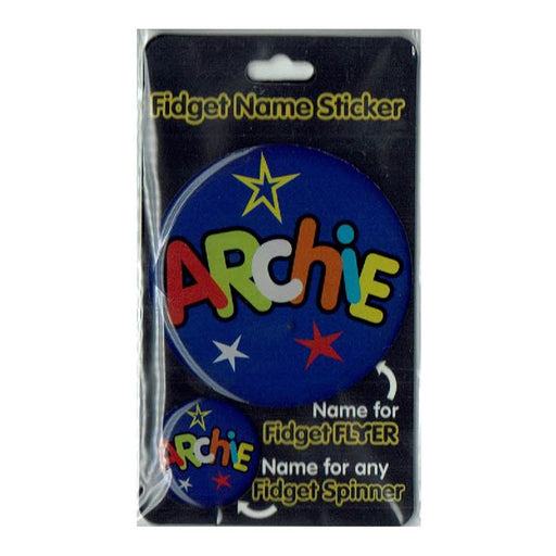 Fidget Flyer Name Stickers Archie - Heritage Of Scotland - ARCHIE