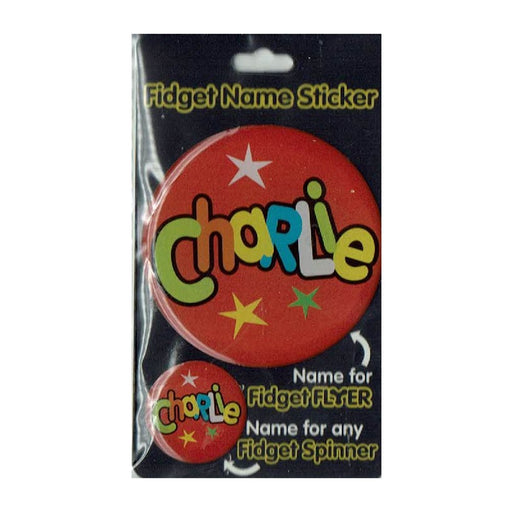 Fidget Flyer Name Stickers Charlie - Heritage Of Scotland - CHARLIE
