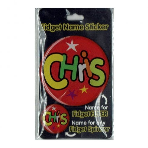 Fidget Flyer Name Stickers Chris - Heritage Of Scotland - CHRIS