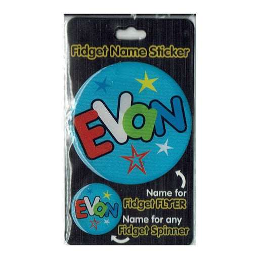 Fidget Flyer Name Stickers Evan - Heritage Of Scotland - EVAN