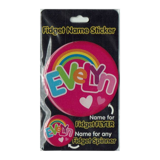 Fidget Flyer Name Stickers Evelyn - Heritage Of Scotland - EVELYN